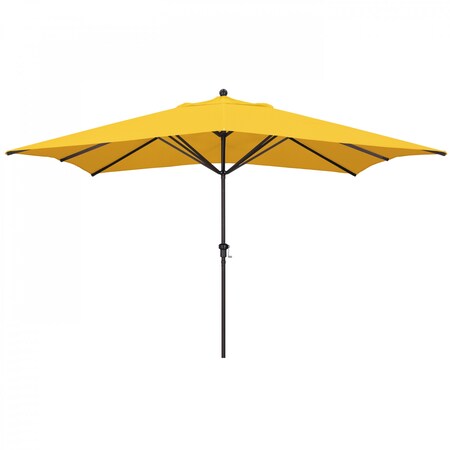 California Umbrella 11' Bronze Aluminum Market Patio Umbrella, Sunbrella Sunflower Yellow 194061338018